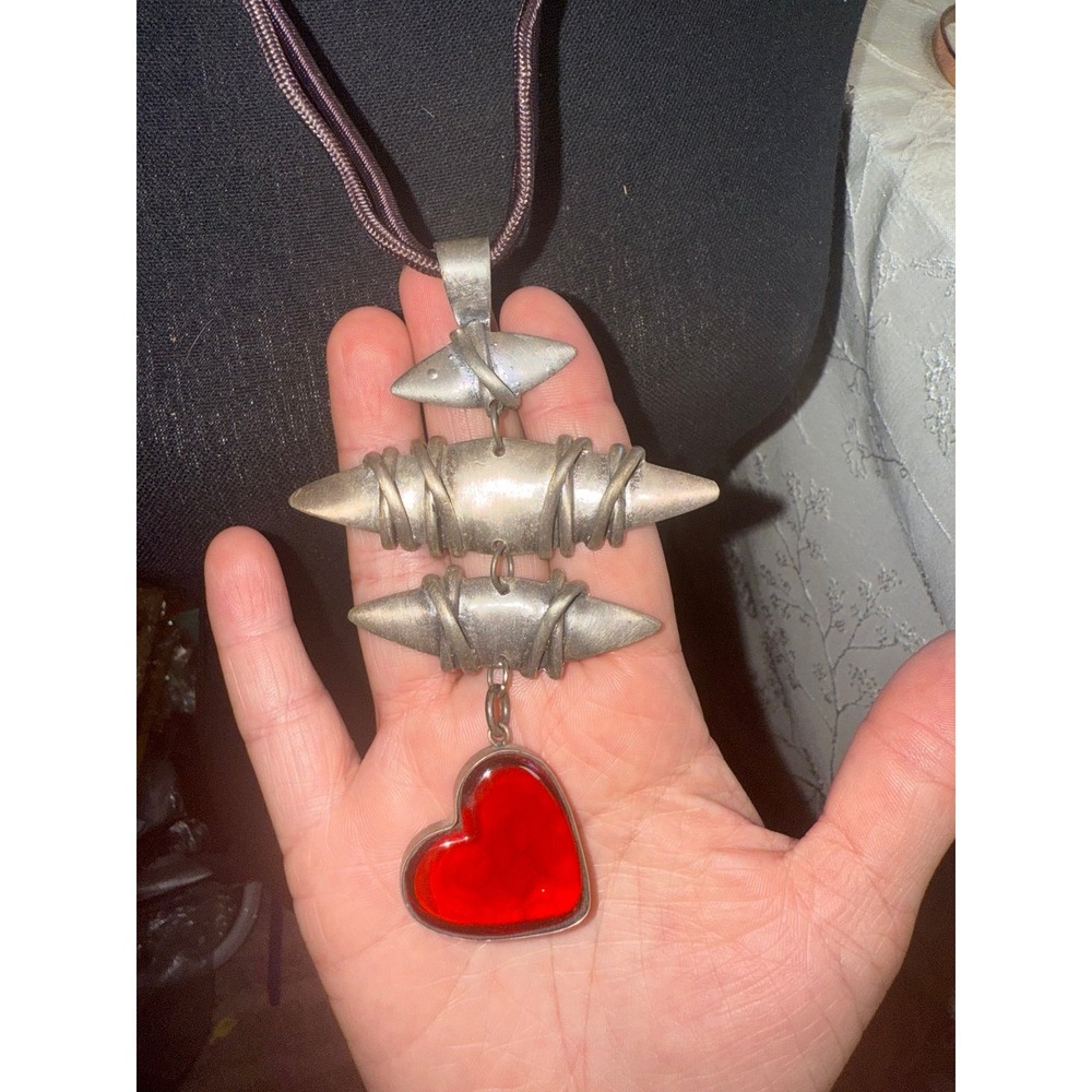 Necklace with a‎ Red Heart